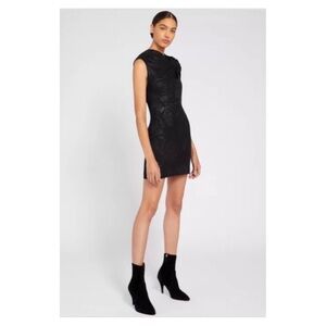 ALICE + OLIVIA • Kiro Puff-Sleeve Sheath Dress in Black